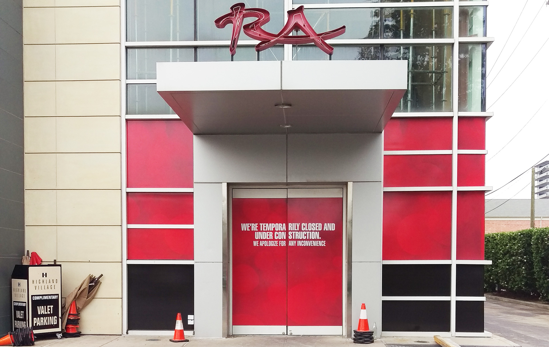 RA Sushi - Pasadena Sign Company